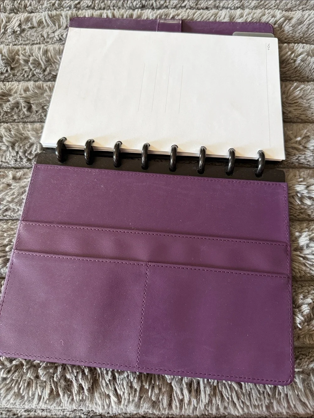 TUL® Custom Note-Taking System Discbound Notebook W/Leather Cover Letter